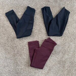 DEAL!! Set of 3 Lululemon Athletica Leggings Tights Size 2